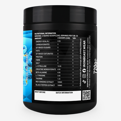 Extreme Pump Pre-Workout Powder 720g (Zero Caffeine)