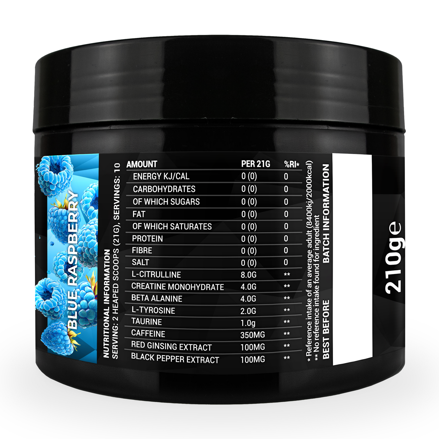 Extreme Stim Pre-Workout Powder 210g