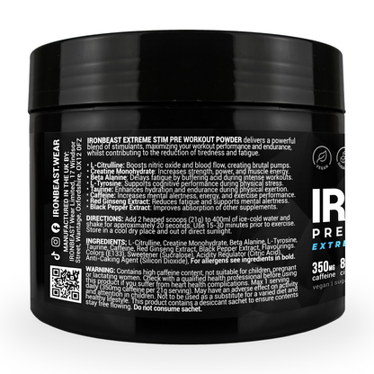 Extreme Stim Pre-Workout Powder 210g